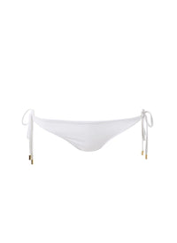   florence-white-adjustable-ruched-bandeau-bikini-bottom
