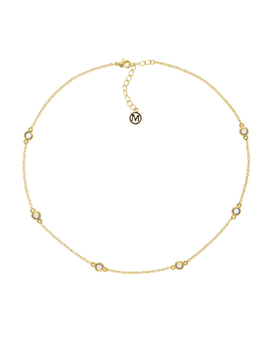 Gold Channel Chain Necklace