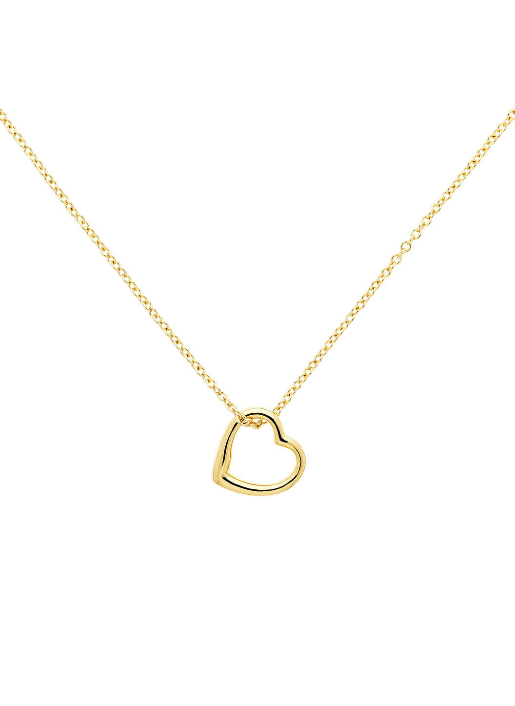 Gold Mini Heart Pendant Necklace