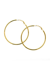 Gold Medium Hoop Earrings