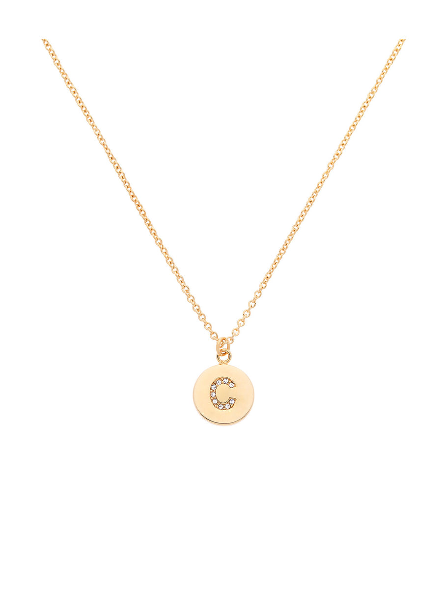 Gold Swarovski Letter 'C' Pendant