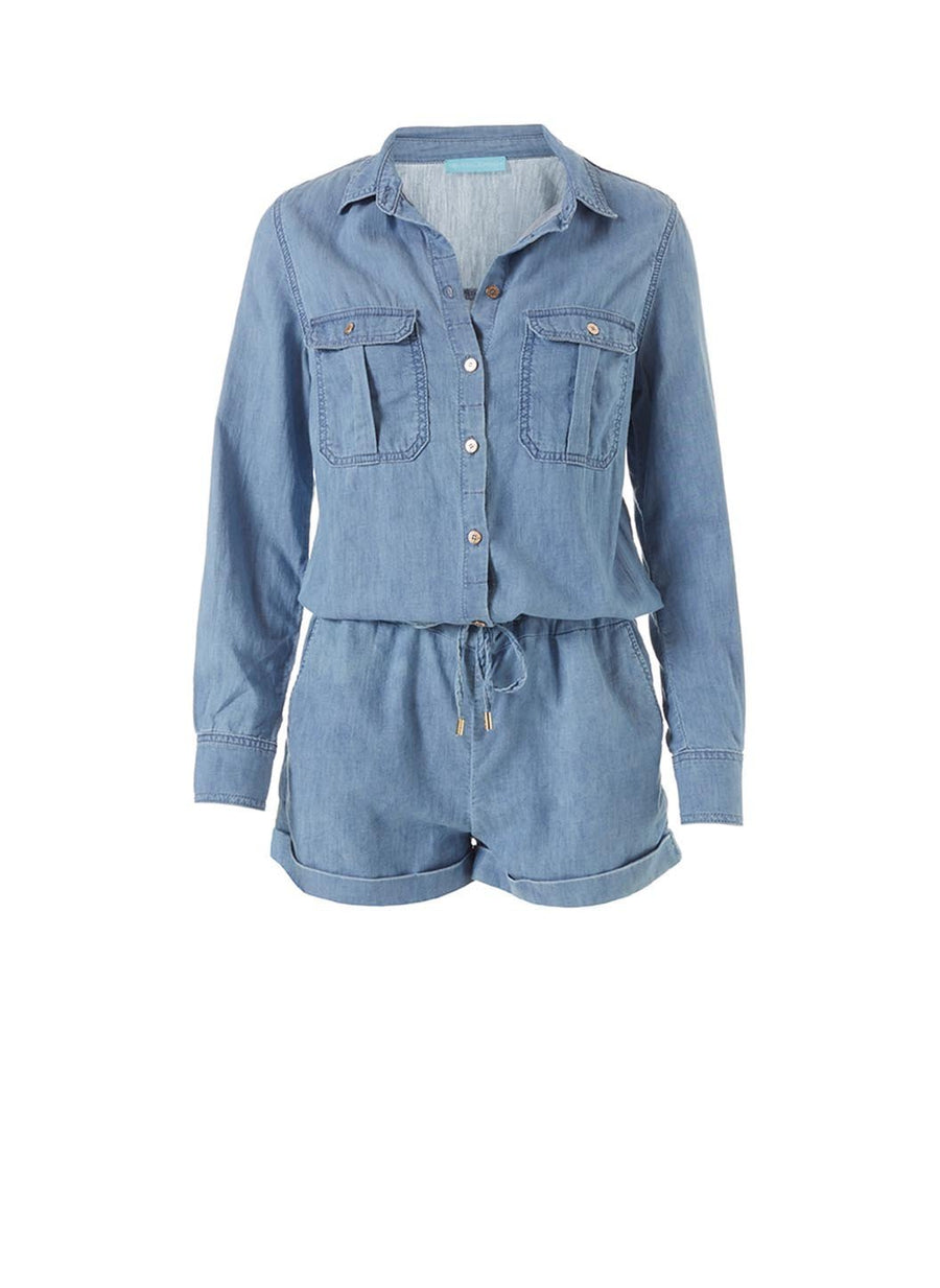 honour denim playsuit 
