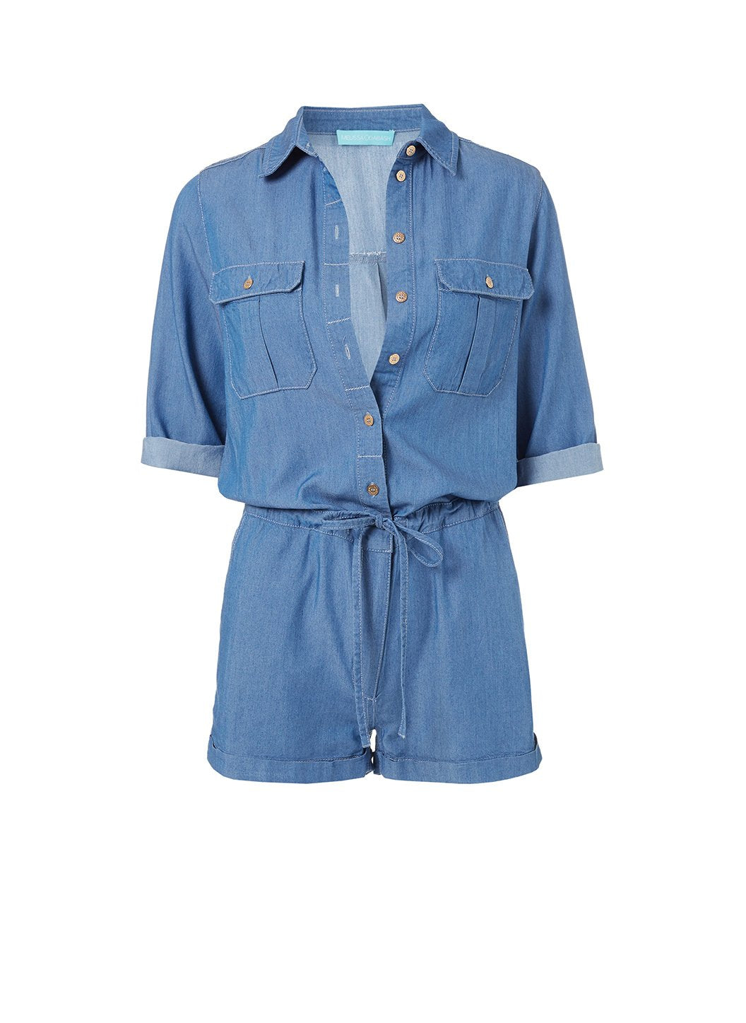 Honour Denim Utility Playsuit Official Site