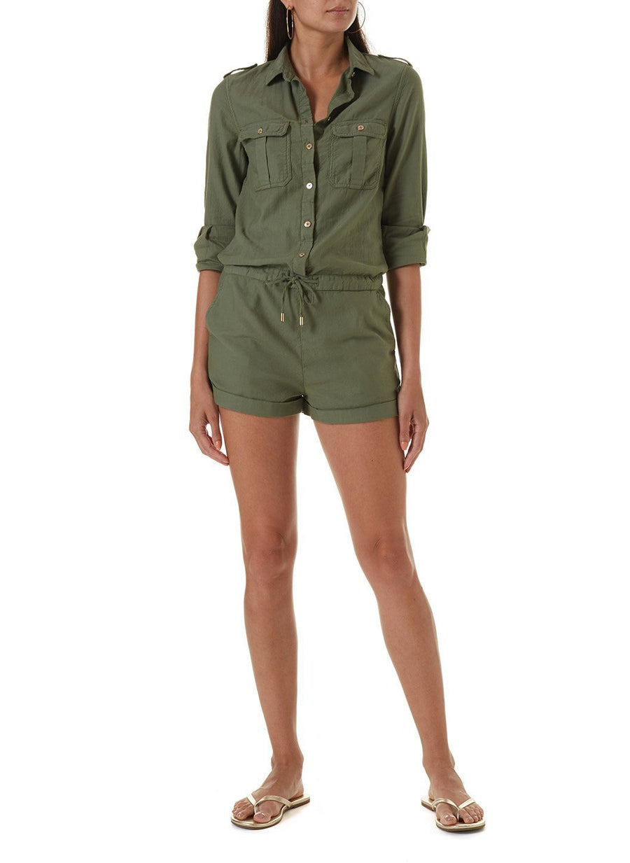 honour olive playsuit 