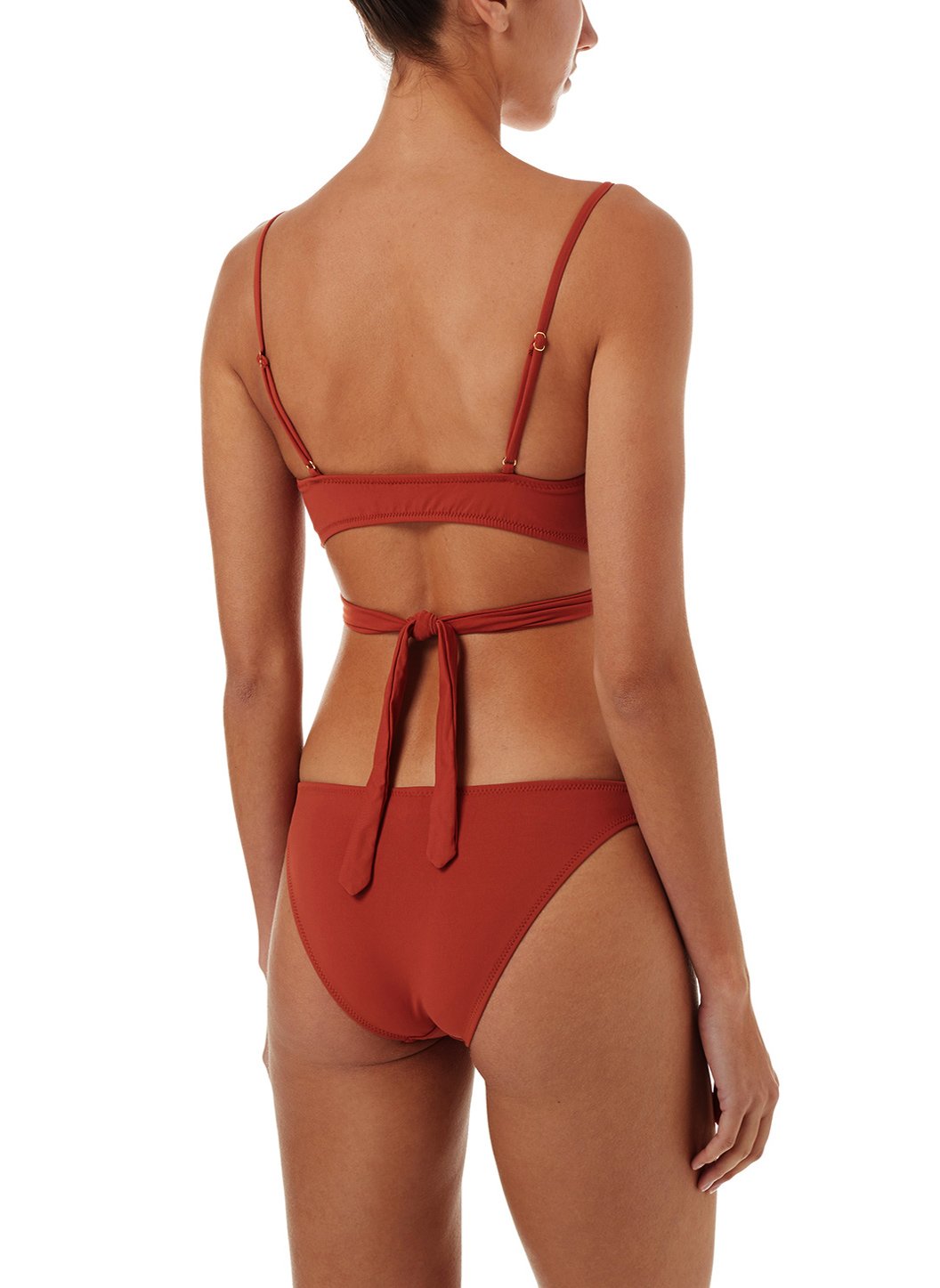 Indonesia Cinnamon Over The Shoulder Wrap Bikini | Official Site