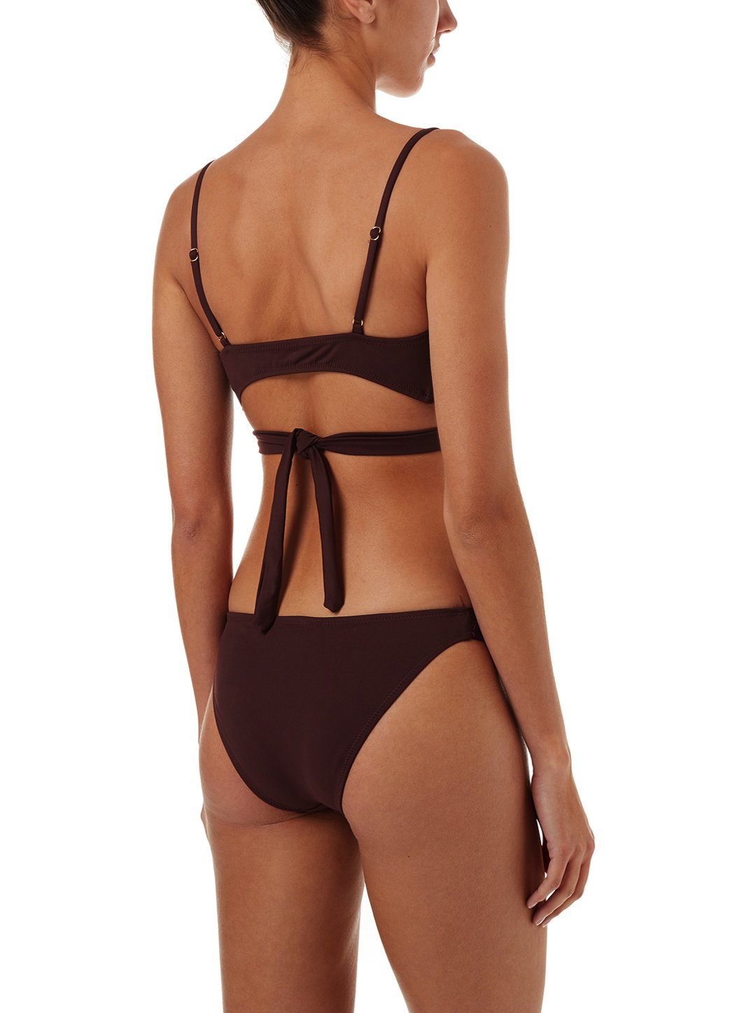 Indonesia Walnut Over The Shoulder Wrap Bikini | Official Site