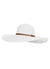 Jemima Wide Brim Beach Hat White
