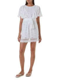kara white short dress 