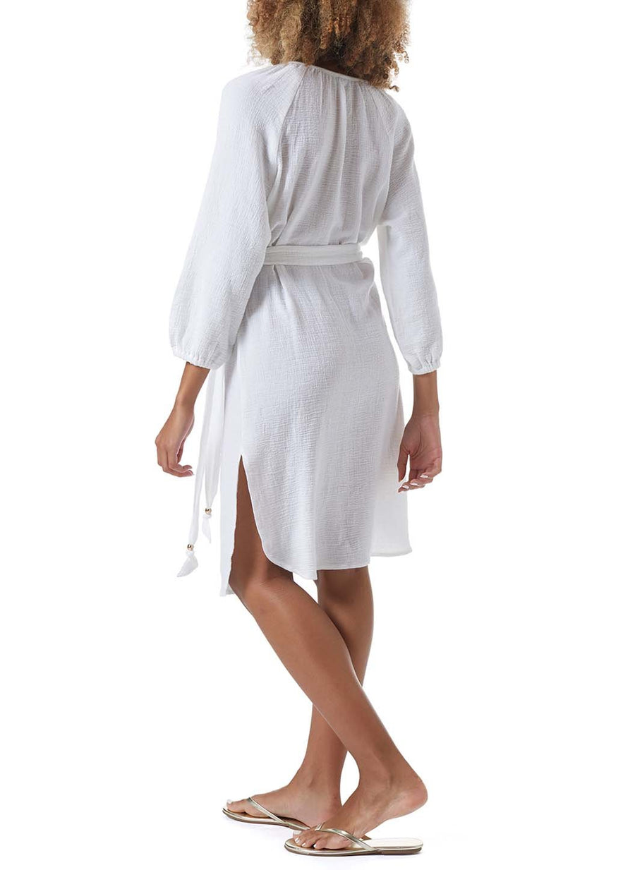 katie white classic belted long kaftan model_B