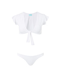 kohsamui white tiefront frill crop bikini 2019