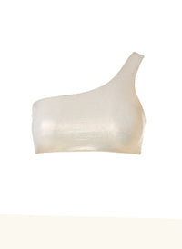 Look 24 Top Seamless One Shoulder Bikini Gold