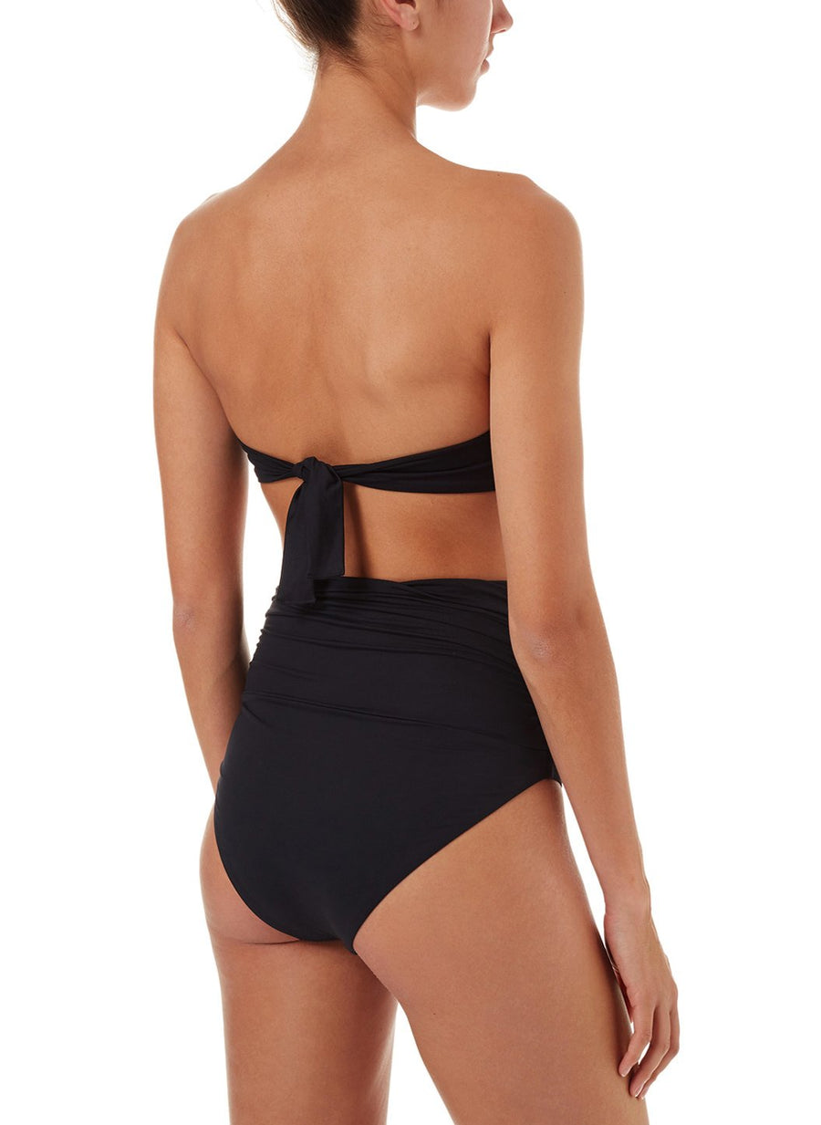 lyon black highwaisted bandeau bikini 2019 B