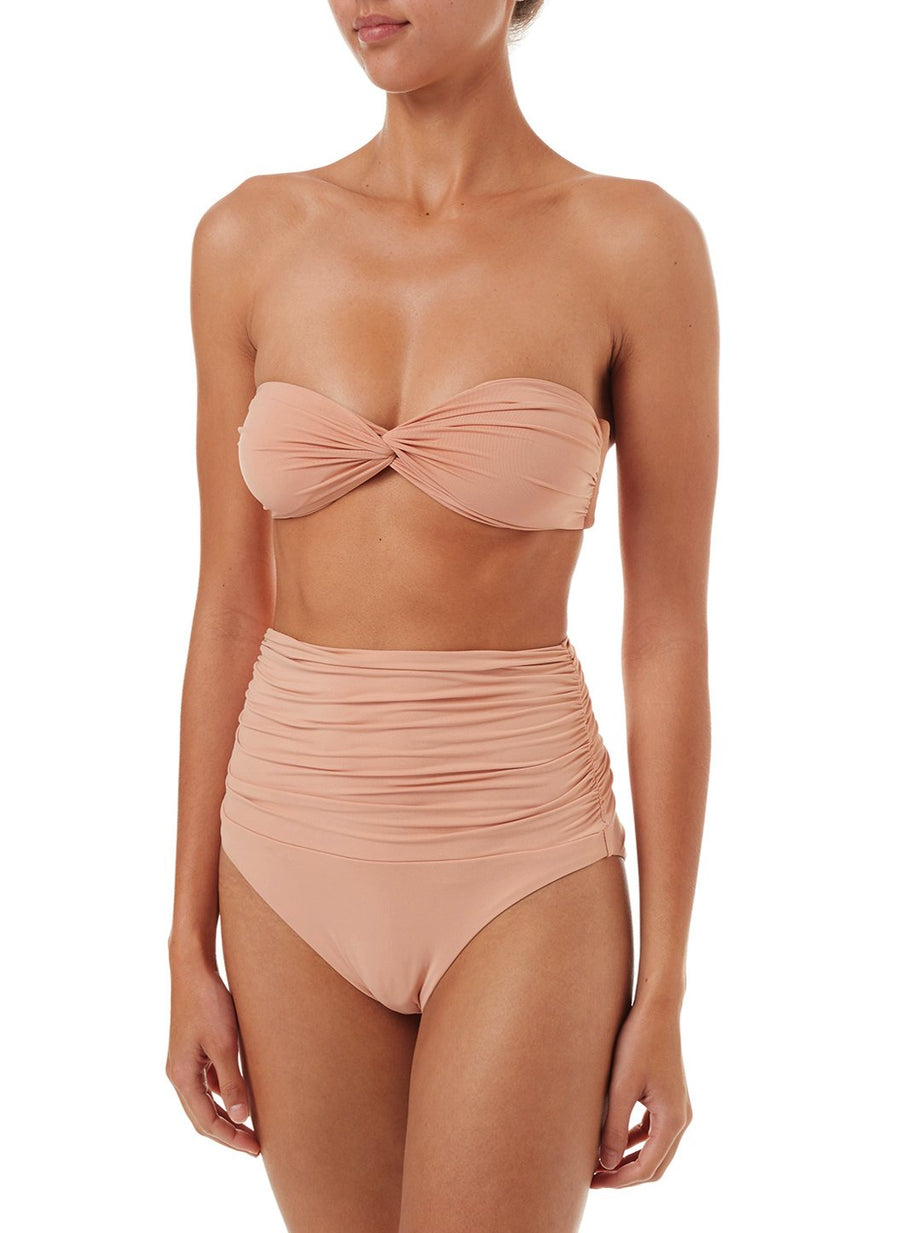 lyon tan highwaisted bandeau bikini 2019 F