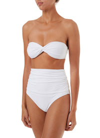 lyon white highwaisted bandeau bikini 2019 F