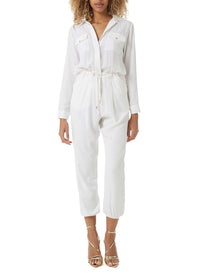 Magnolia White Utility Jumpsuit model_F