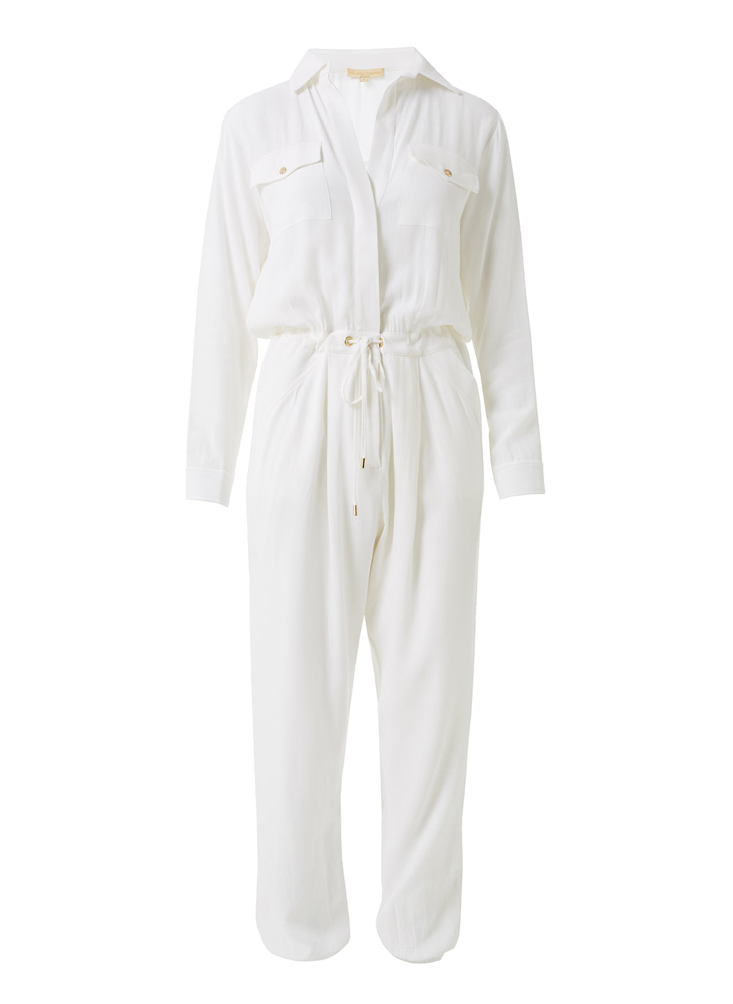Magnolia White Utility Jumpsuit cutout