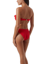 maine red mazy frill u trim bandeau bikini model_B