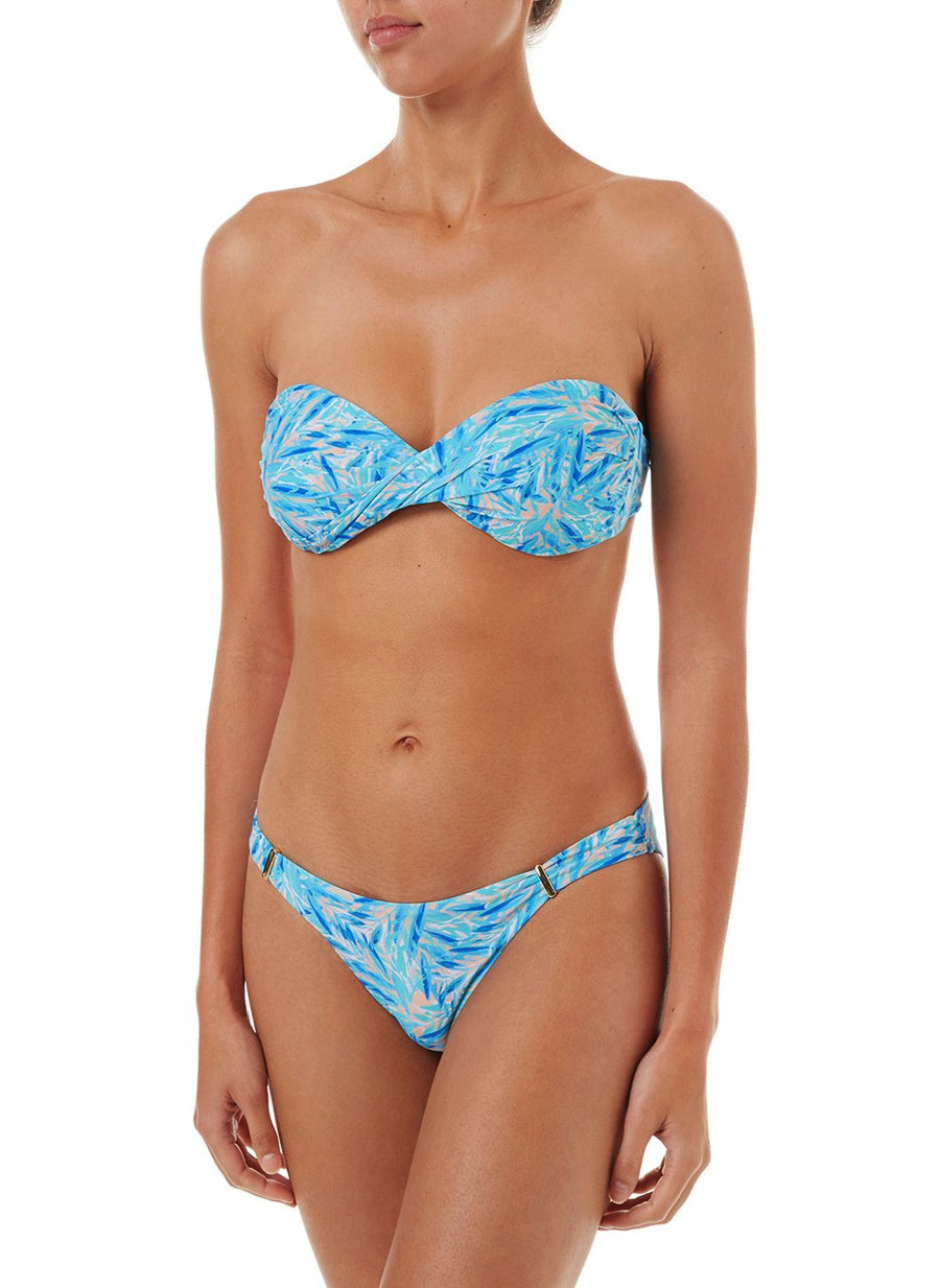 martinique blueleaf bandeau padded twist bikini 2019 F