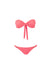 martinique coral zigzag bandeau padded twist bikini 2018