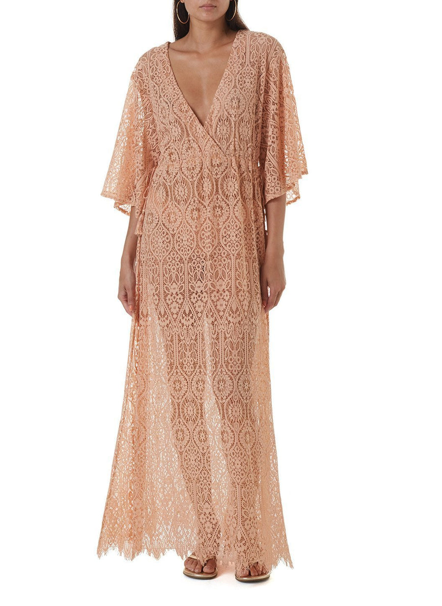mel tan long kaftan 