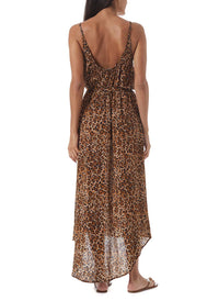 melissa cheetah print scoop neck long dress model_B