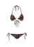 miami safari bamboo ring trim triangle bikini Cutout