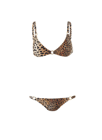 Montenegro Cheetah Print Bralette Ring Bikini | Melissa Odabash