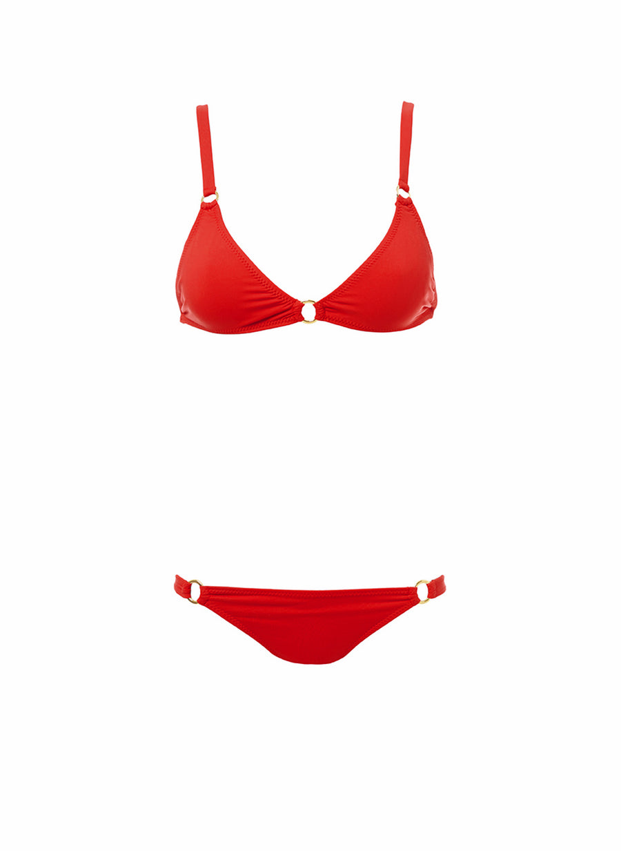 Montenegro Red Over The Shoulder Bikini