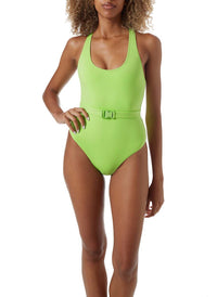 nevis lime eco belted racerback swimsuit model_P