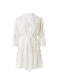 Orchid White Dress cutout