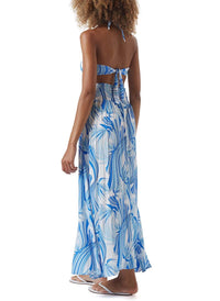 pamela twirl slit long skirt model_B