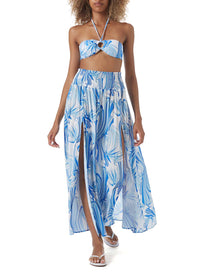 pamela twirl slit long skirt model_F