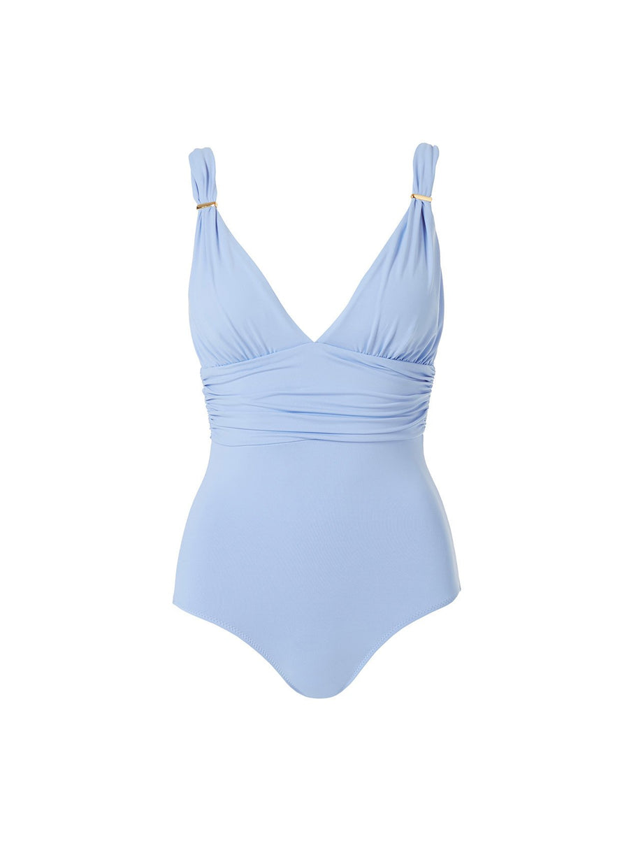 Panarea Cornflower Rouched Over The Shoulder One Piece 2020