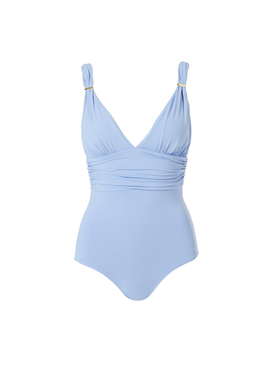 Panarea Cornflower Rouched Over The Shoulder One Piece 2020