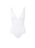 panarea white classic overtheshoulder ruched onepiece swimsuit 2019