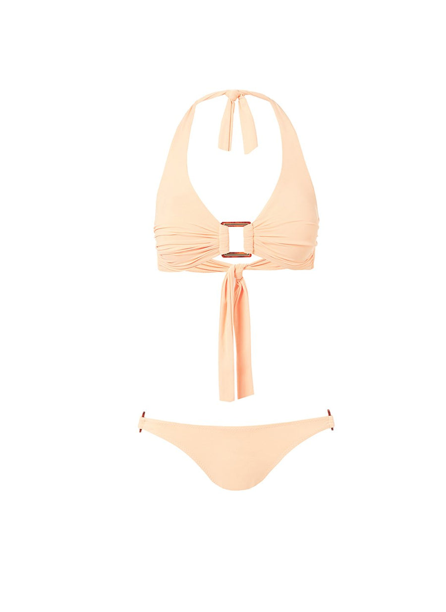 paris mango halterneck rectangle trim bikini 2019