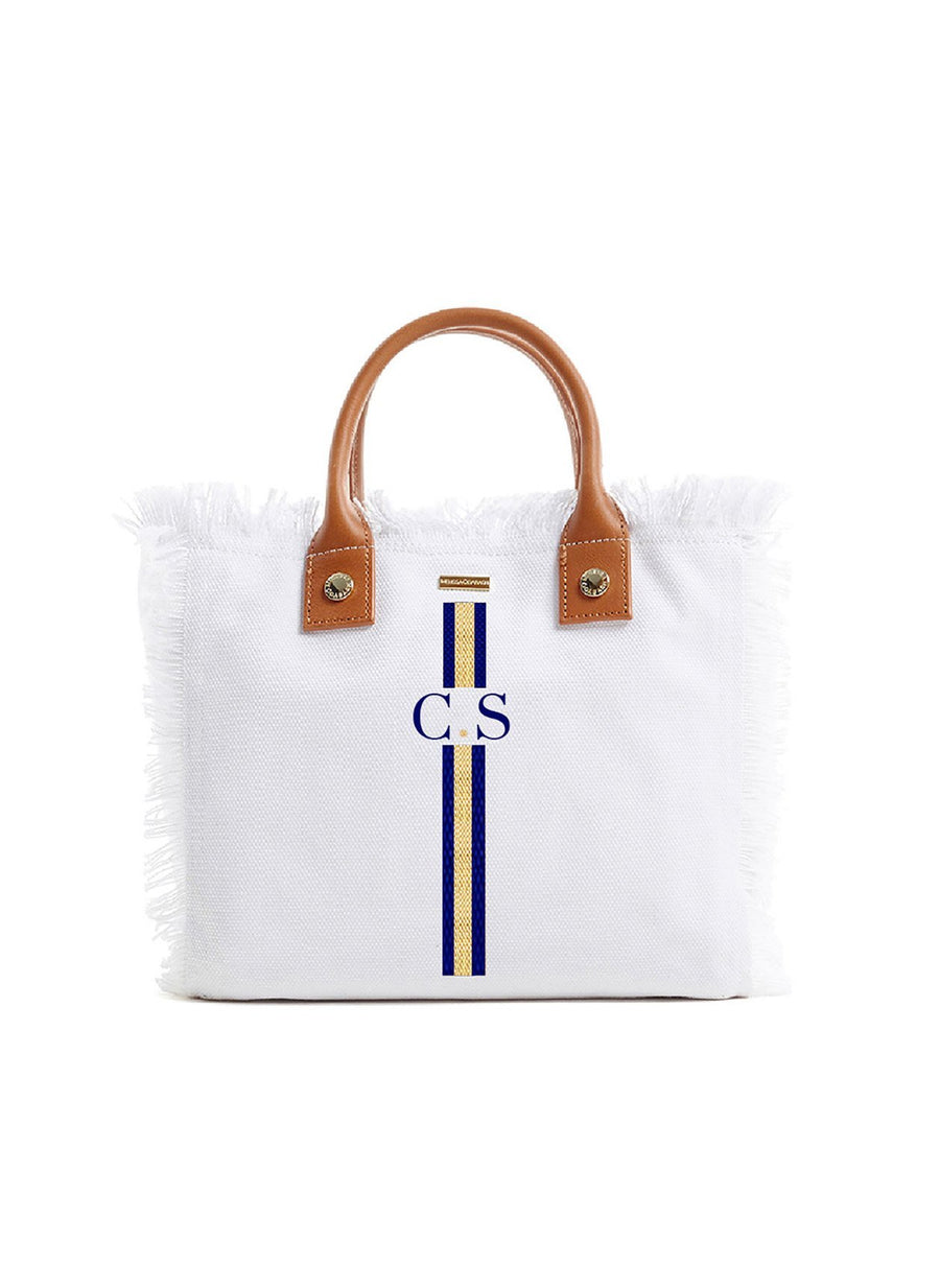 Porto Cervo White Navy/Gold