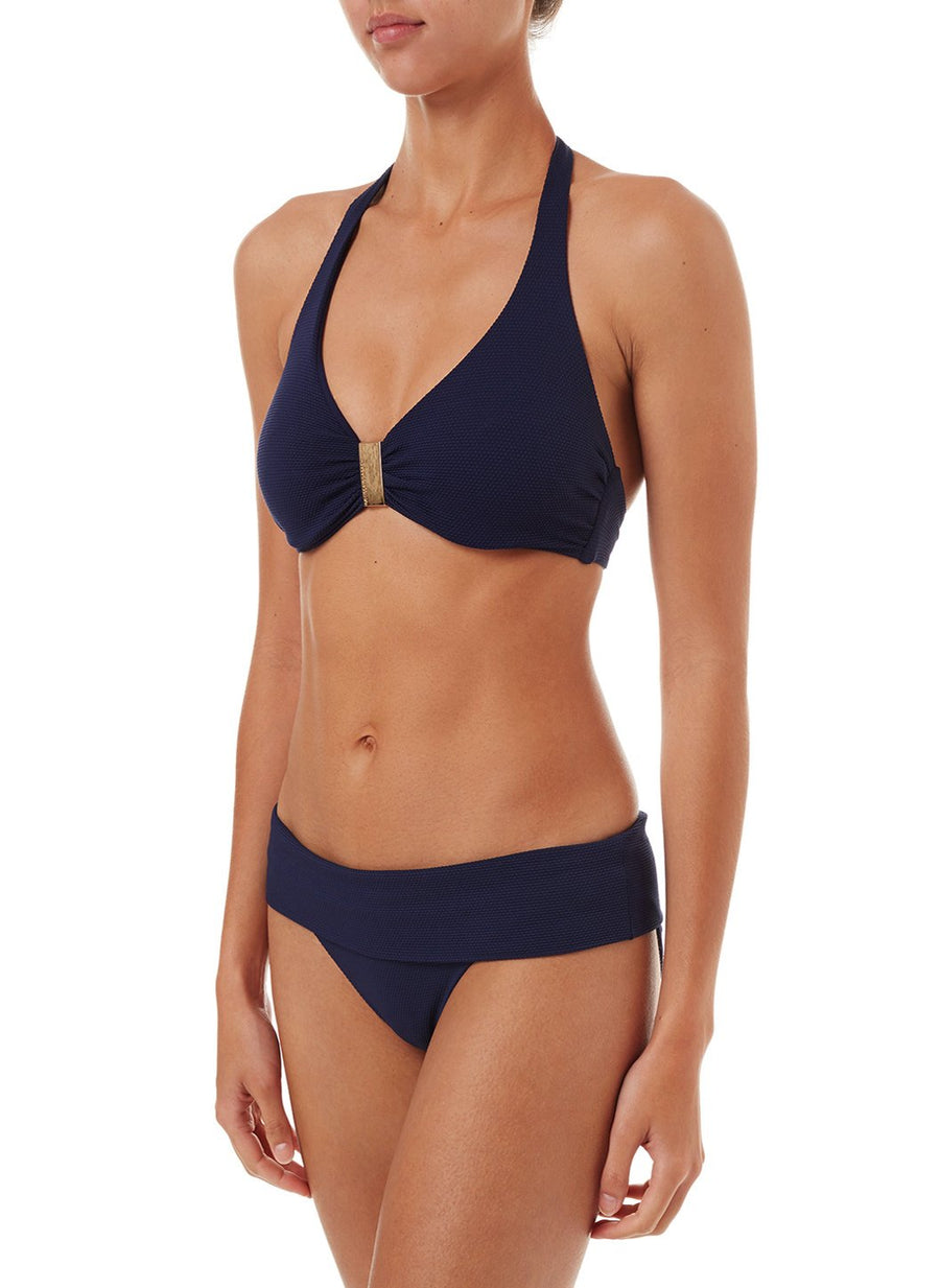 provence navy pique halterneck supportive bikini 2019 F