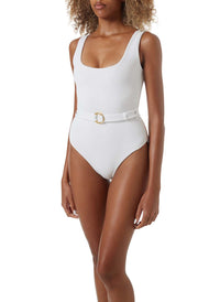 rio cream ridges belted over the shoulder swimsuit model_F