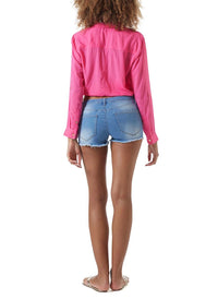 robyn hot pink classic shirt model_B