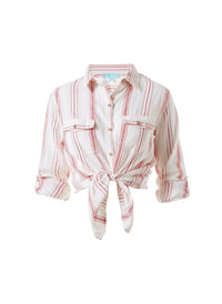 robyn red stripe classic shirt