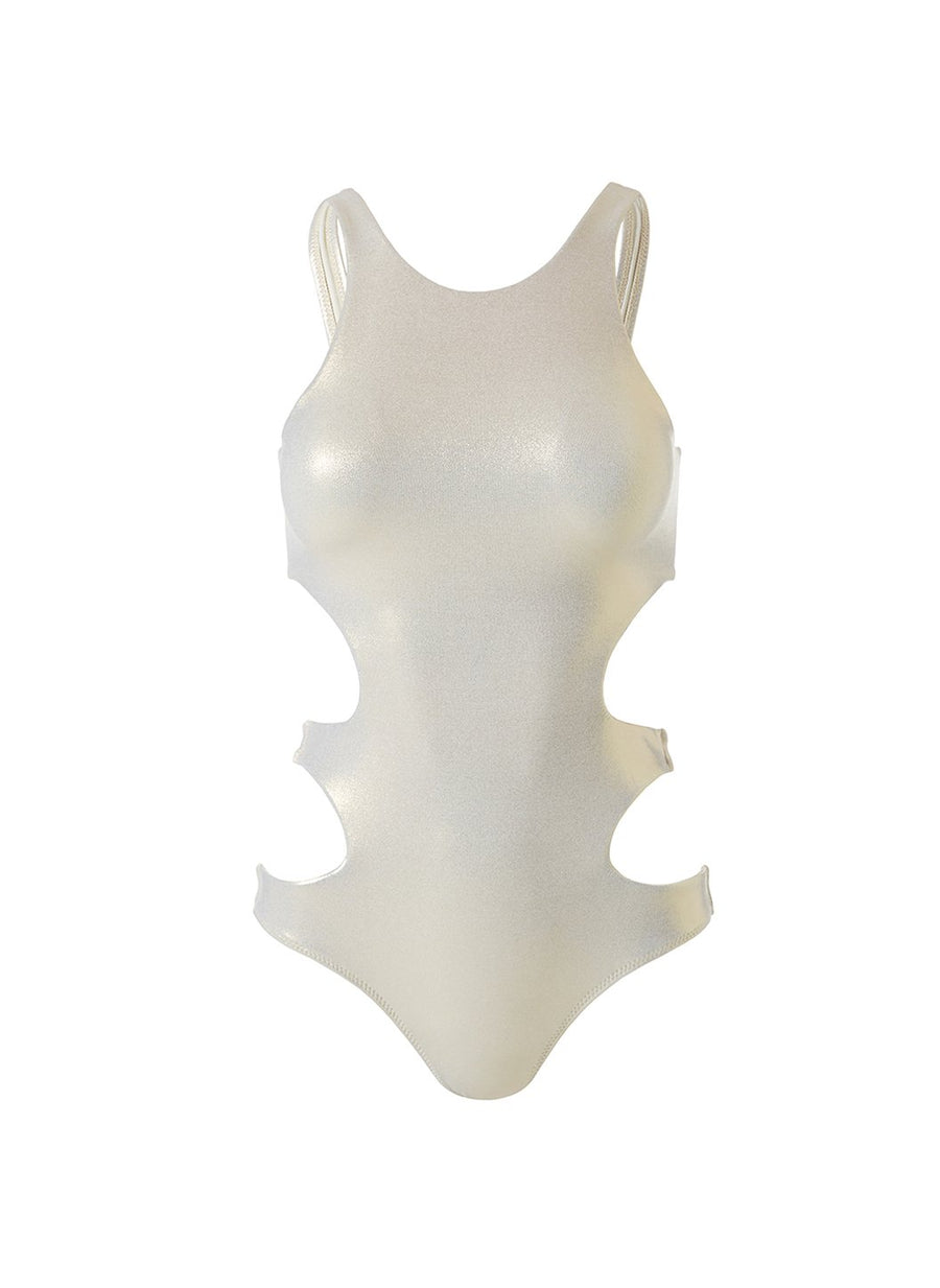 Santa Cruz Gold Cut-out Swimsuit