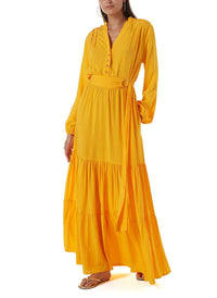 sonja apricot long dress 