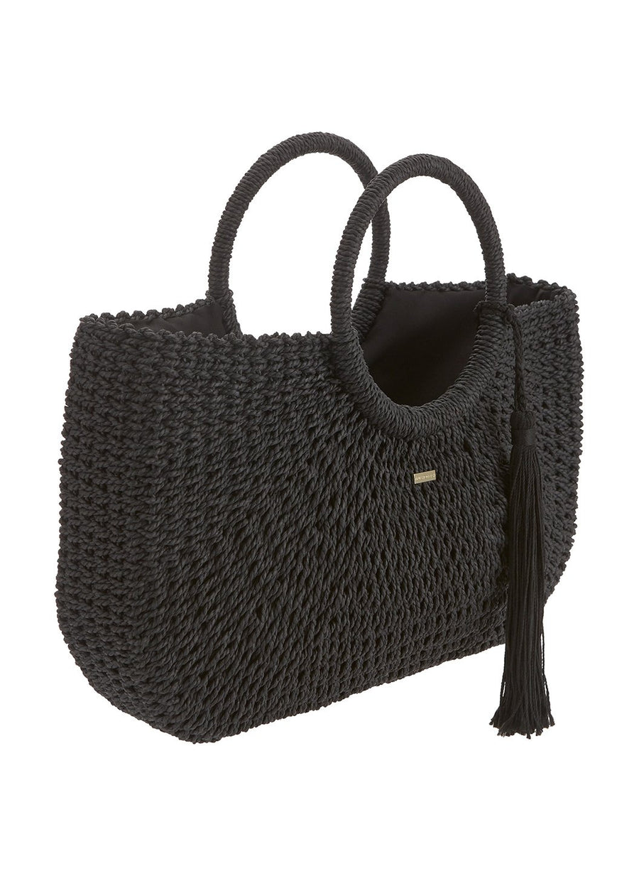 sorrento woven basket bag black 2019 2