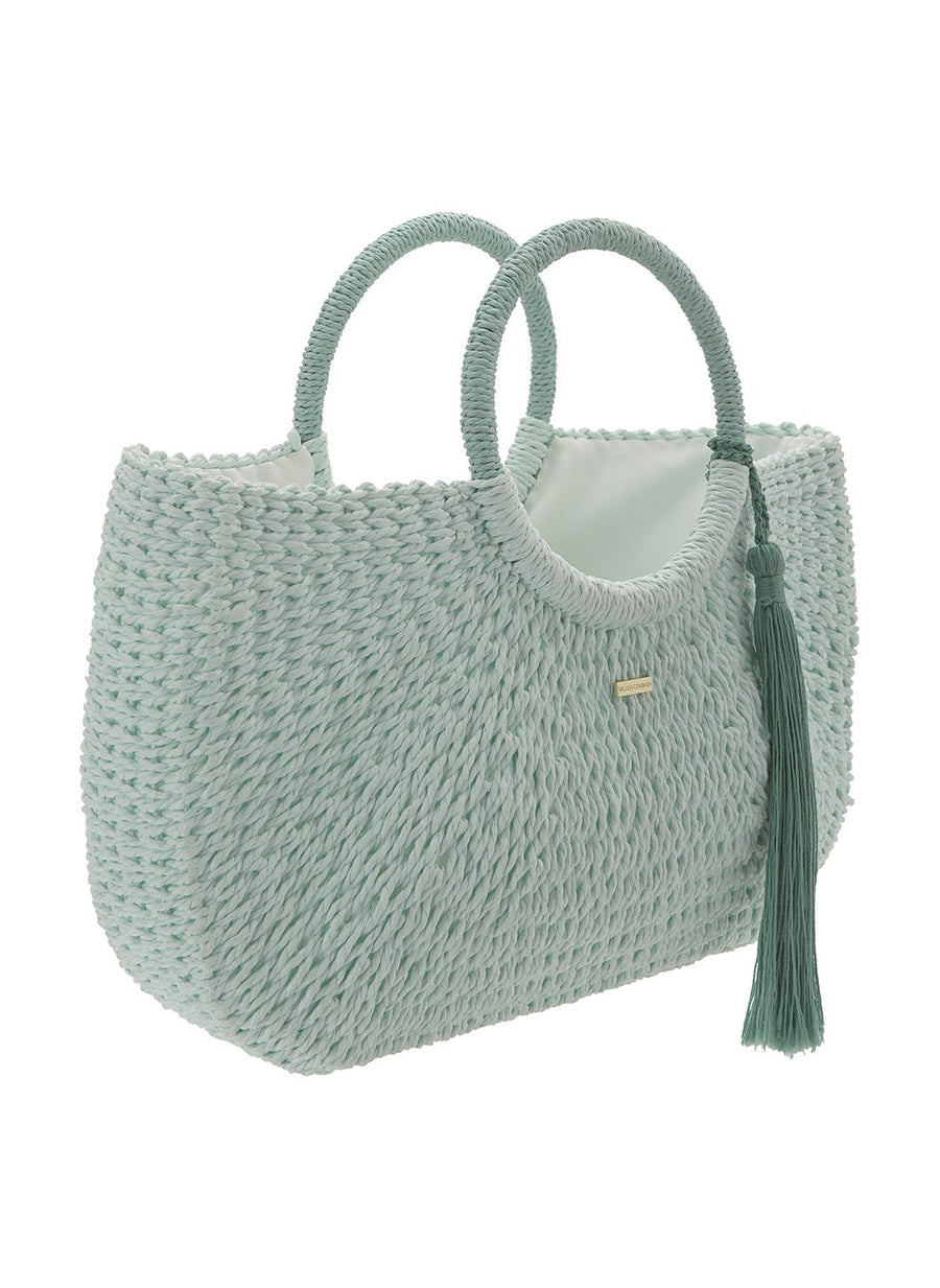 sorrento woven basket bag mint 2019 2