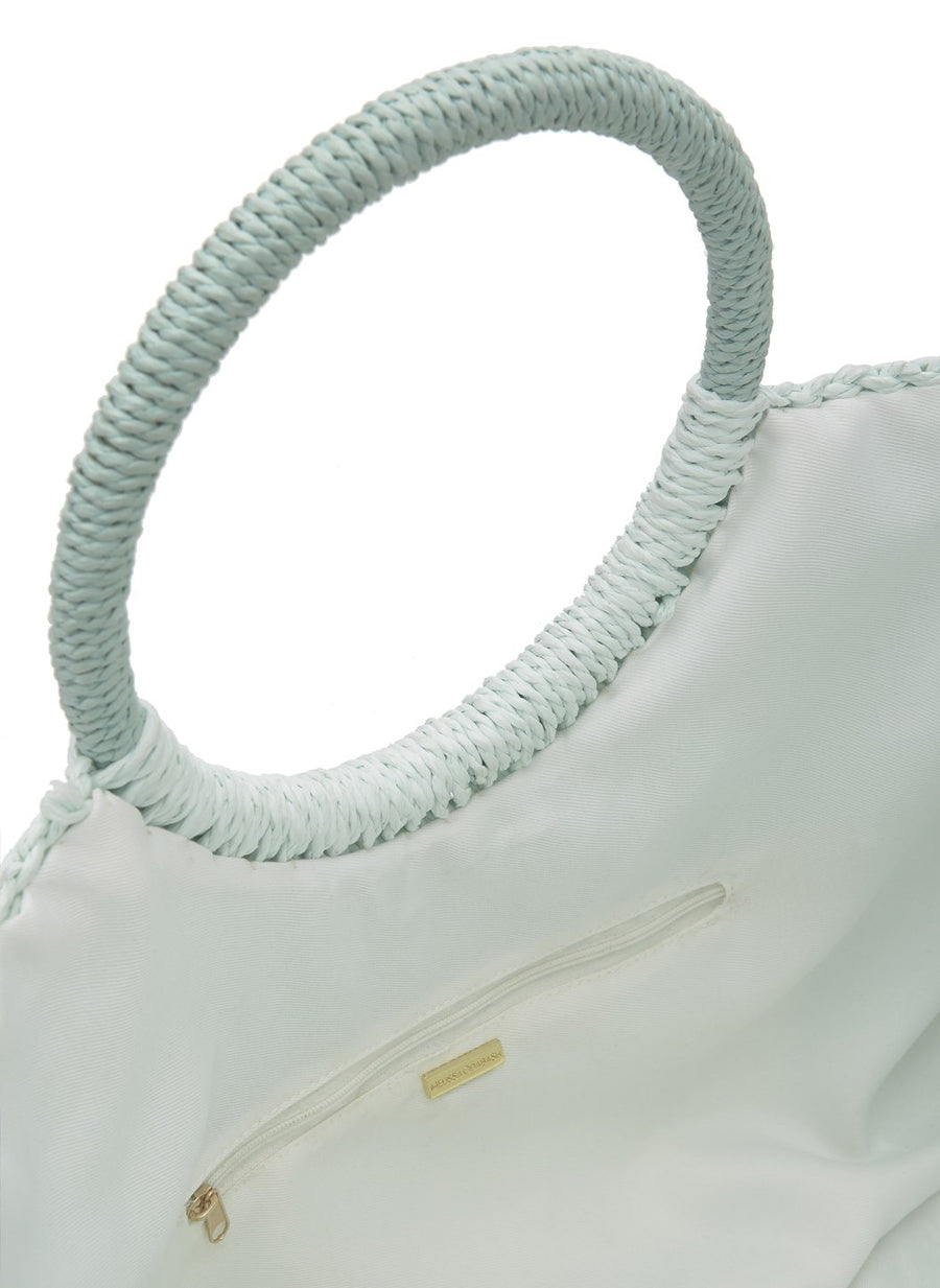 sorrento woven basket bag mint 2019 3