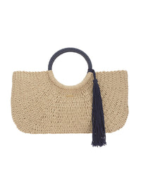 sorrento woven basket bag natural navy 2019
