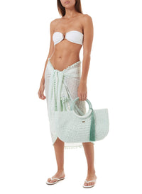 sorrento woven basket tassle bag mint 2019 2