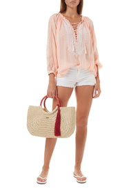 sorrento woven basket tassle bag natural cinnamon 2019 2