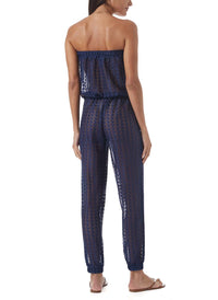 stella navy knit bandeau jumpsuit model_B